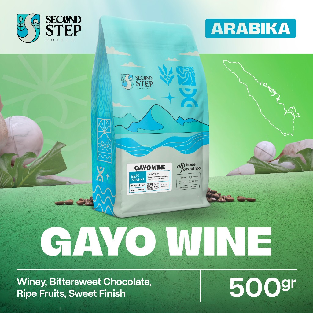 

Kopi Arabika Gayo Wine Arabica Specialty Coffee Beans 500gr Biji Bubuk