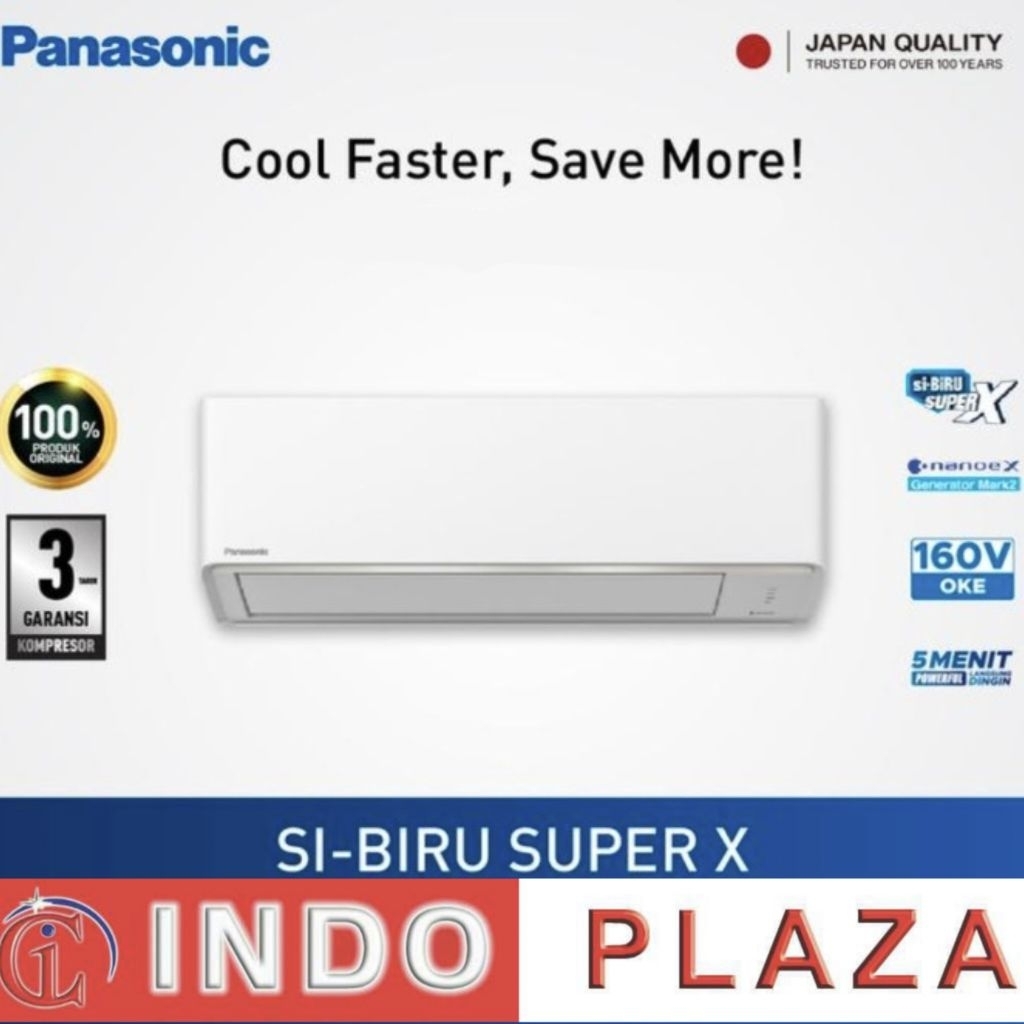 AC PANASONIC 1 PK DELUXE NANOE CS-PN9AKJ BLUE FIN