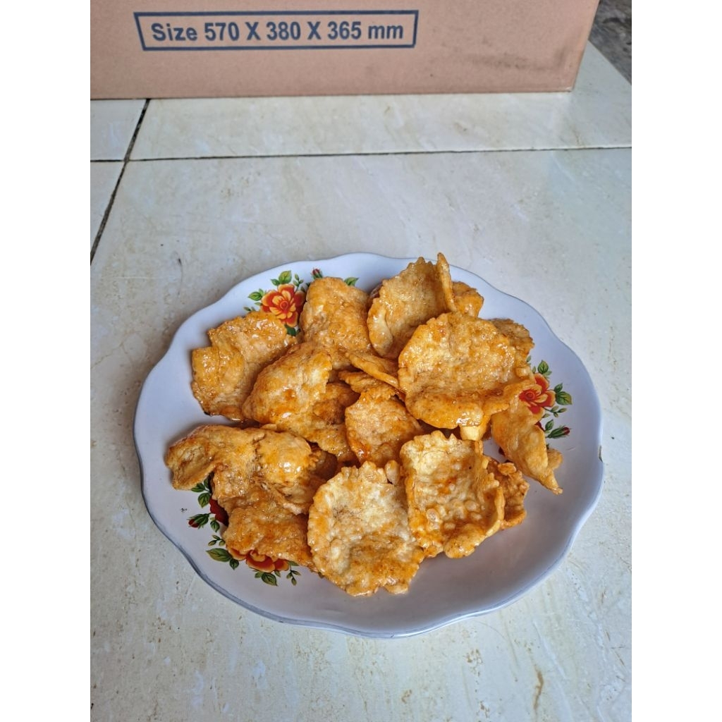 

Emping Pedas Manis Lebar empuk Renyah 10kg grosir