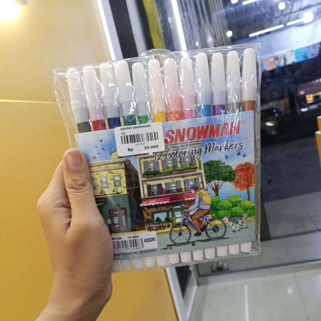

Spidol snowman 12 lengkap