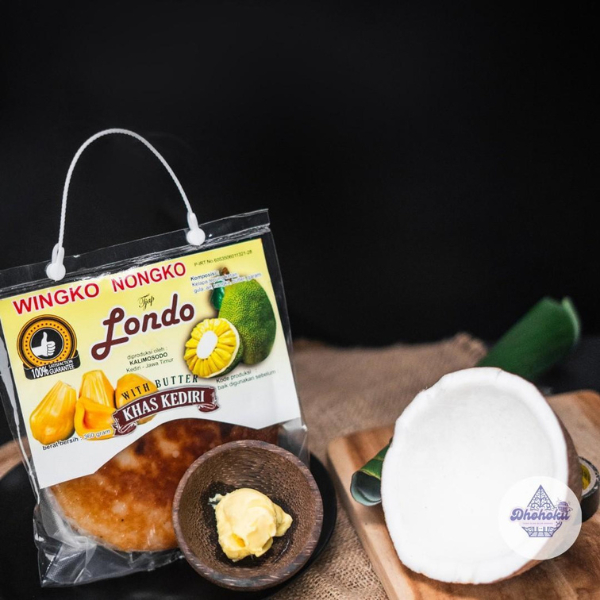 

Wingko Tjap Londo rasa Buah Nangka Kue Basah Tradisional dengan Butter - Khas Kediri