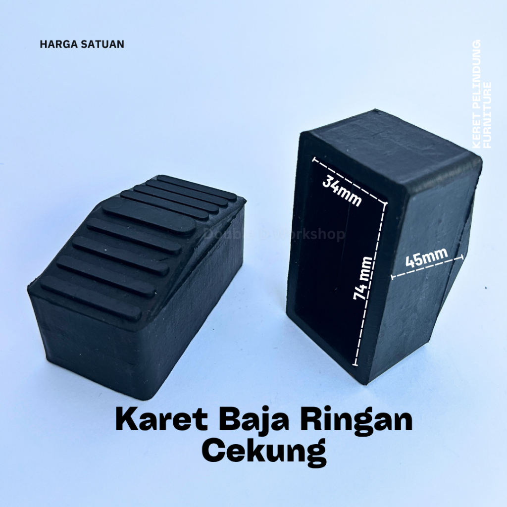 Karet Baja Ringan Kanal C Cembung / Karet Kaki Ujung Tangga Baja Ringan Kanal C