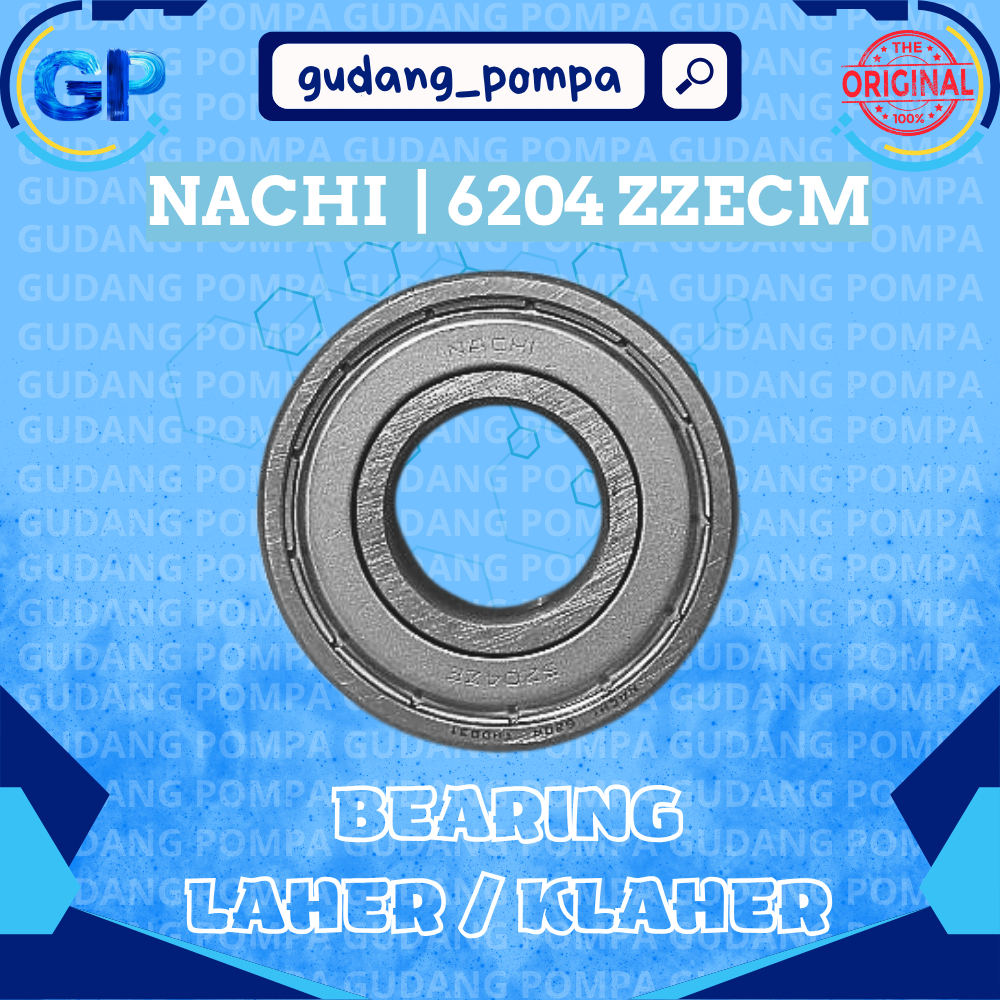 BEARING /LAHER NACHI 6204 ZZ POMPA AIR JET PUMP 500 WATT