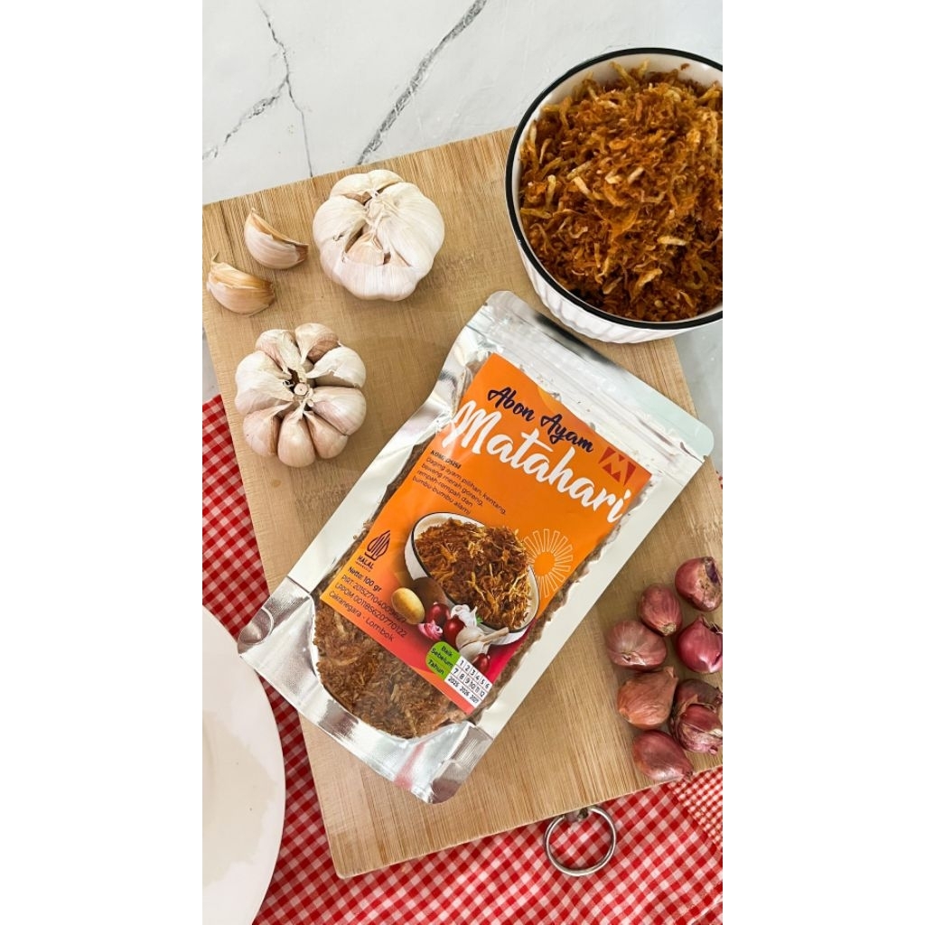 

Abon Ayam Kriukk Matahari Lombok 100gr / 200gr | Gurih dan Renyah | Mataram Lombok