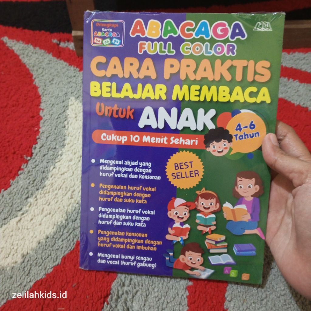Buku Abacaga cara praktis belajar membaca anak paud tk