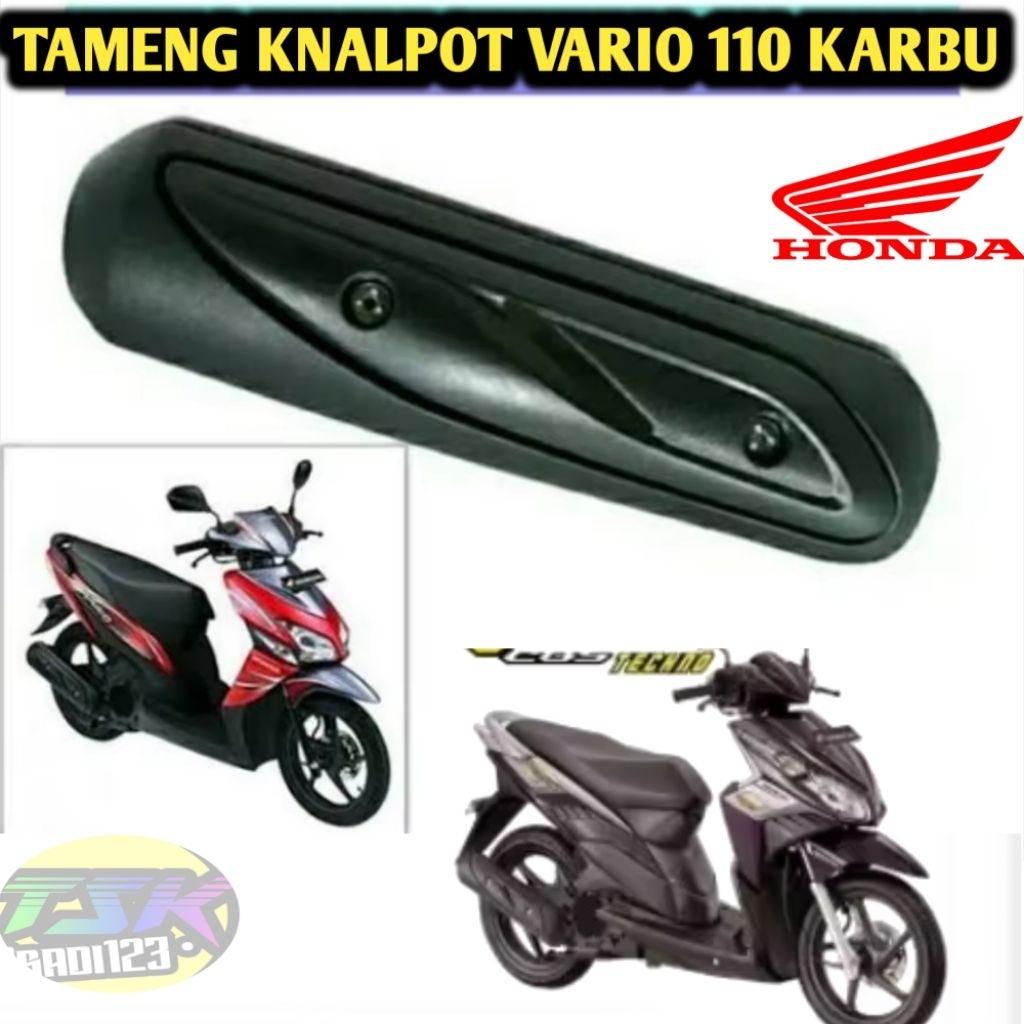 TAMENG KNALPOT VARIO 110 KARBU COVER KNALPOT VARIO 110 KARBU, VARIO 110 TECHNO