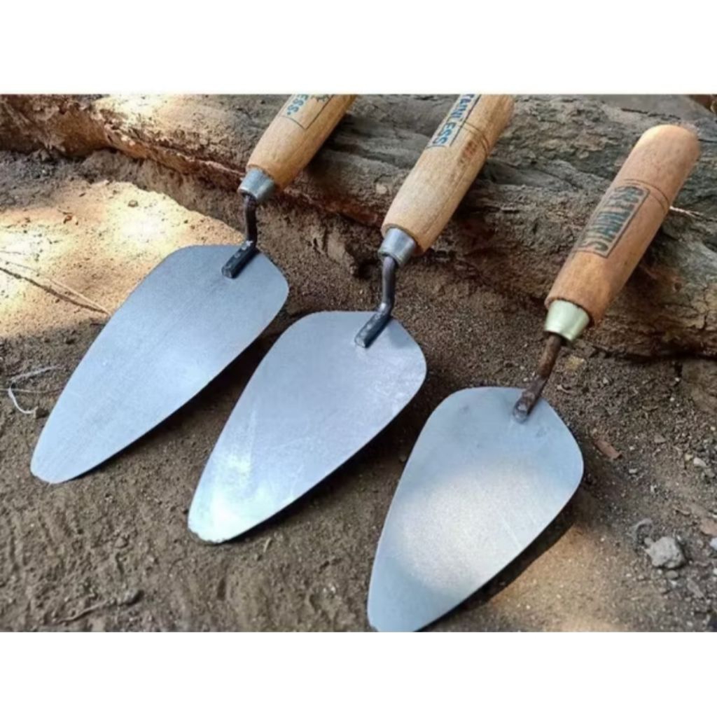 cetok semen, cetok tukang, cetok galur, bilah stainless gagang kayu