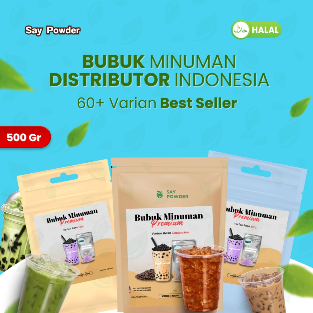 

Bubuk Minuman Rasa Premium 500 Gram Serbuk Minuman Kekinian