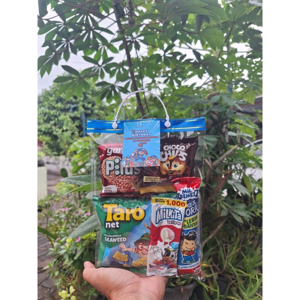 

Bingkisan Ultah Murah // Ultah anak // ulangtahun anak murah // snack ultah anak // Free handtag