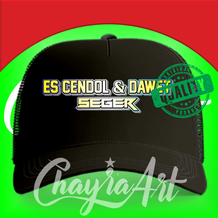 ChayraArt TOPI ES CENDOL DAWET SEGER TRUCKER JARING PREMIUM