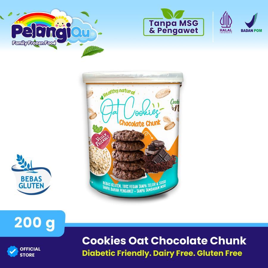 

CHOCO CHUNK Organic Oat Cookies Gluten Free 100% vegan - Cookie Nature - PelangiQu