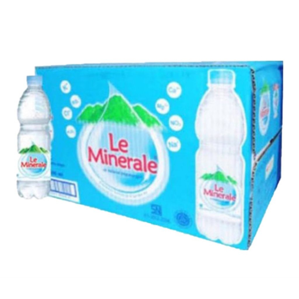 

AIR MINERAL LE MINERALE KEMASAN 600 ML X 24 PCS (KARTON)