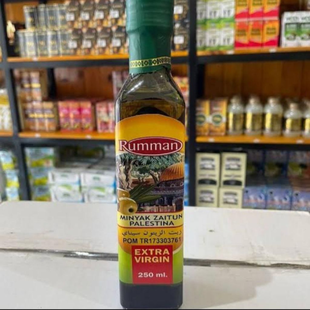 

Minyak Zaitun 250 Ml Exta Virgin Oil Rumman Palestin 250 Ml Botol Kaca