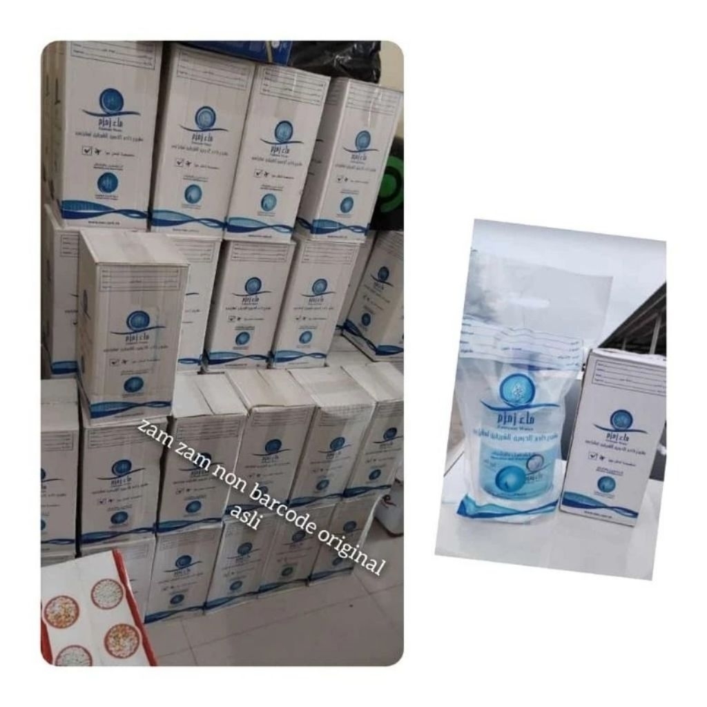 

Zam zam asli 5 liter barcode kemasan galon asli tanpa campuran 100%