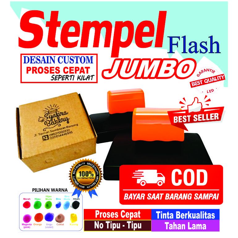 

STEMPEL KARDUS / STEMPEL CUSTOM / STEMPEL JUMBO / STEMPEL BESAR / BISA 2 WARNA ATAU LEBIH