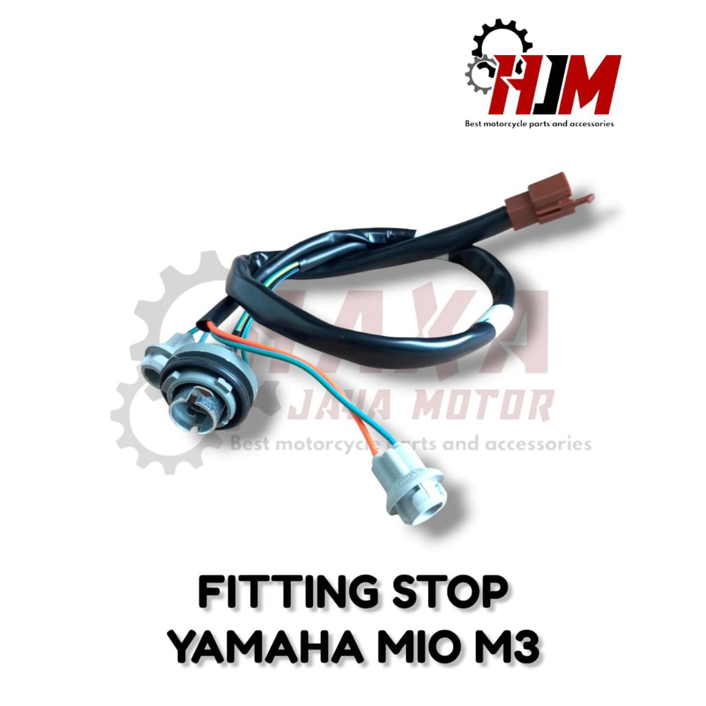 HJM-FITTING STOP FITTING LAMPU BELAKANG YAMAHA MIO M3 MIO Z MIO S KABEL SOCKET LAMPU REM SEIN RETTIN