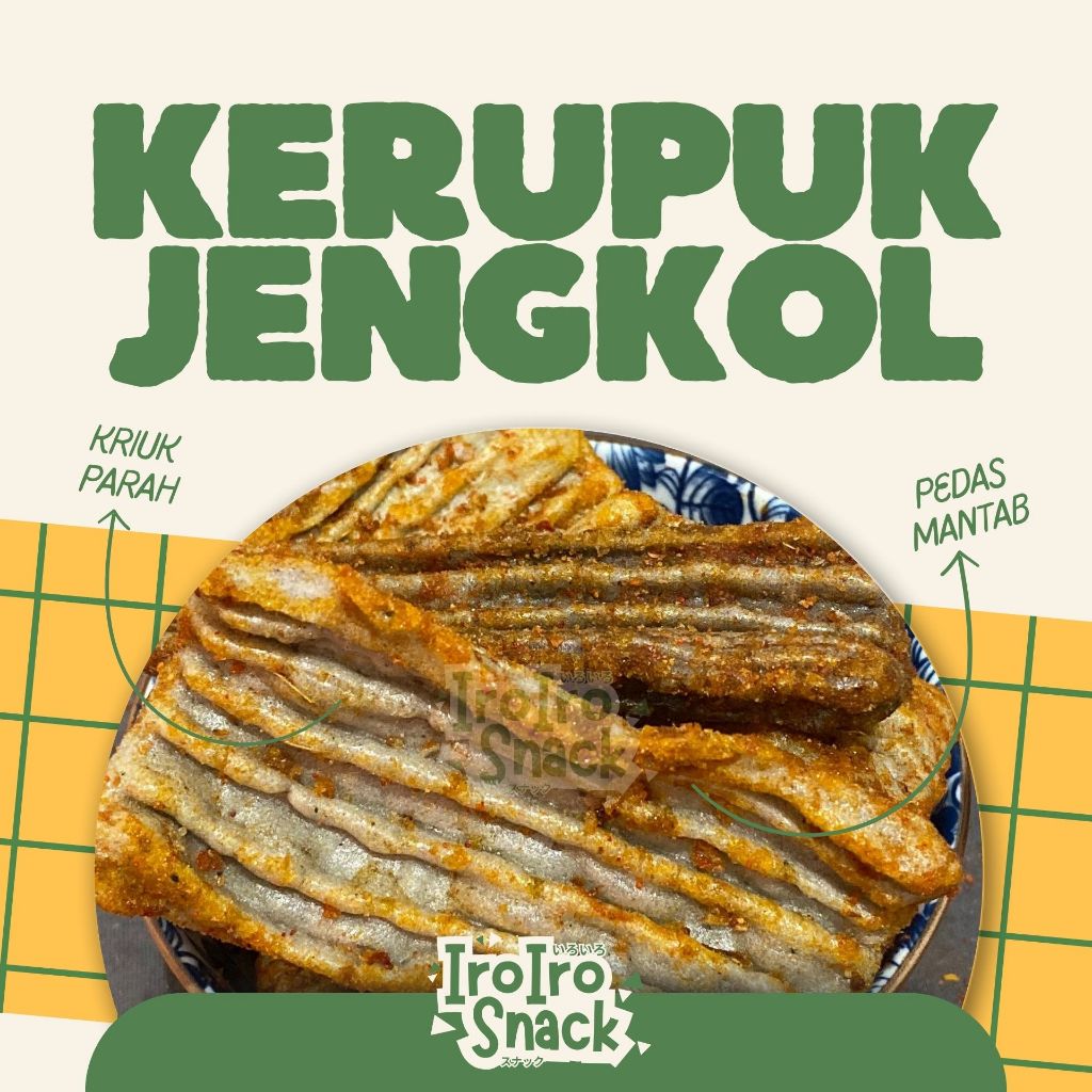 

KERUPUK JENGKOL PEDAS DAUN JERUK 200gr / KERIPIK JENGKOL / SNACK KILOAN MURAH