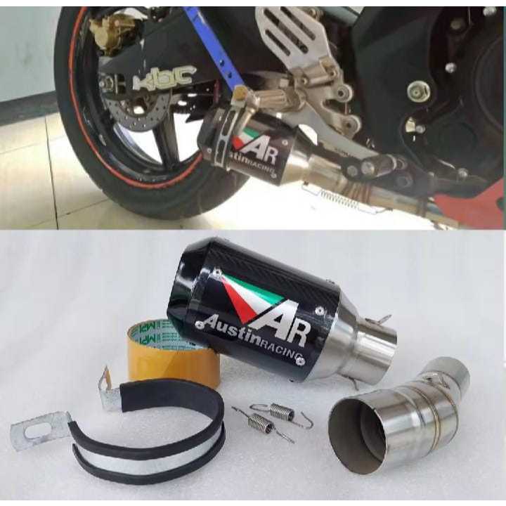 Knalpot Racing Slipon Austin New Ninja 250 FI / Knalpot Racing Ninja 250 FI