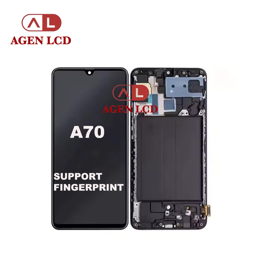 LCD OLED For Samsung A70 - SM-A705 OLED +FRAME - SUPPORT FINGERPRINT
