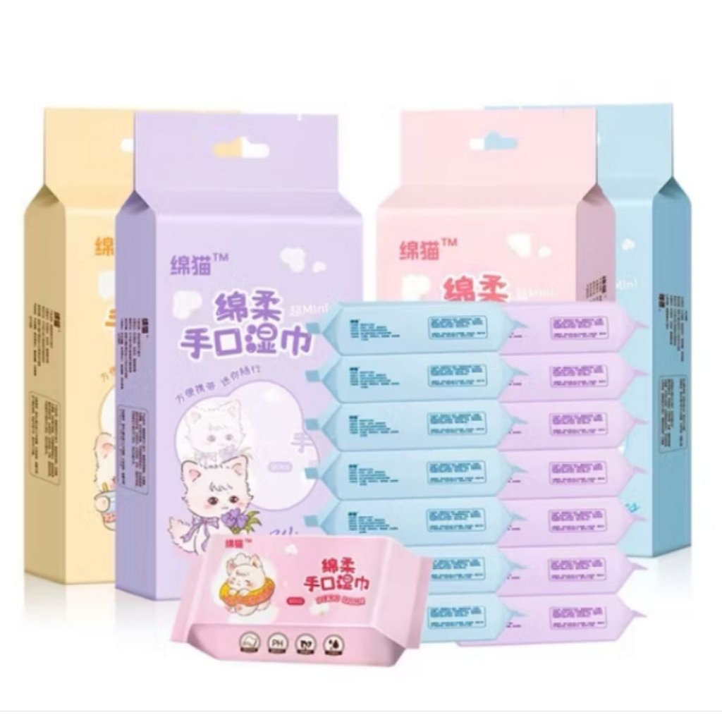 Tisu basah mini isi 8 lembar