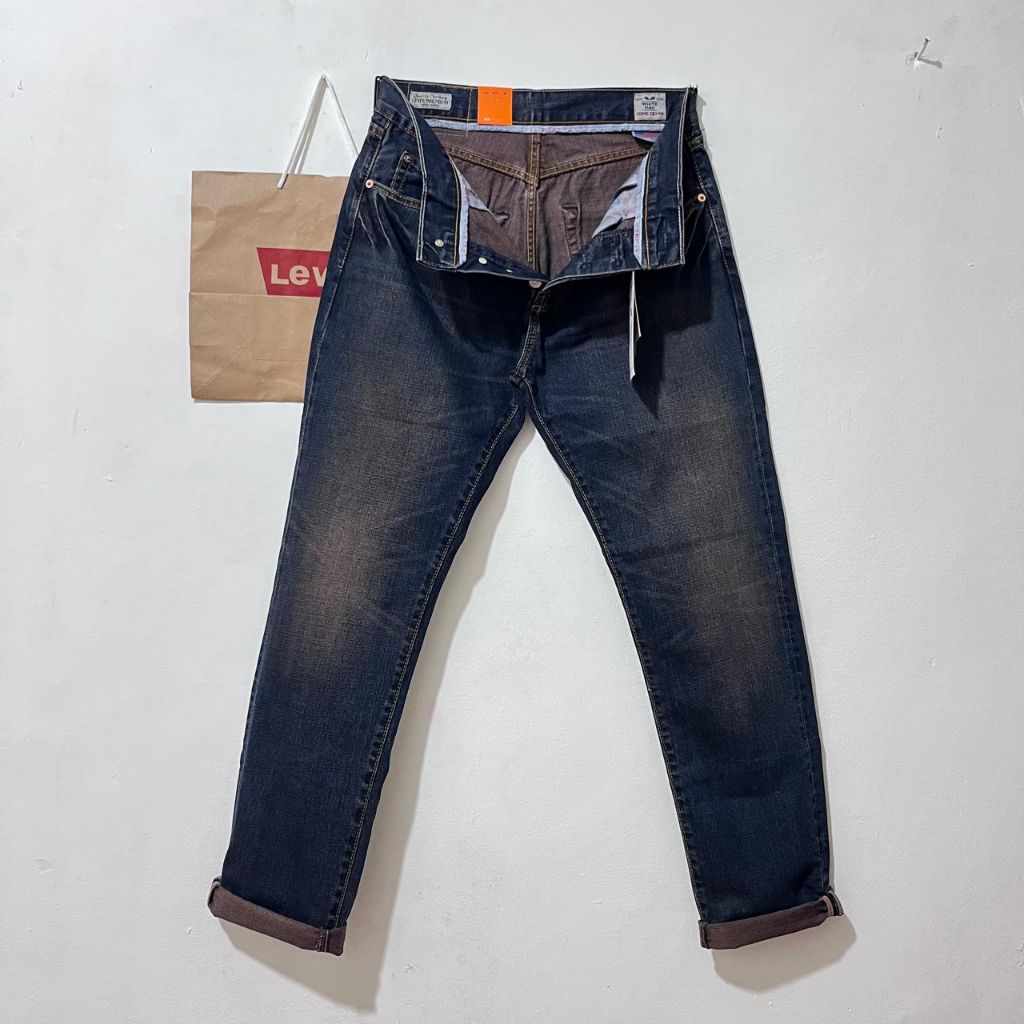 Celana Panjang Jeans 00501 Pria Madein Usa  Full Tack Denim Selvedge Cowok Premium