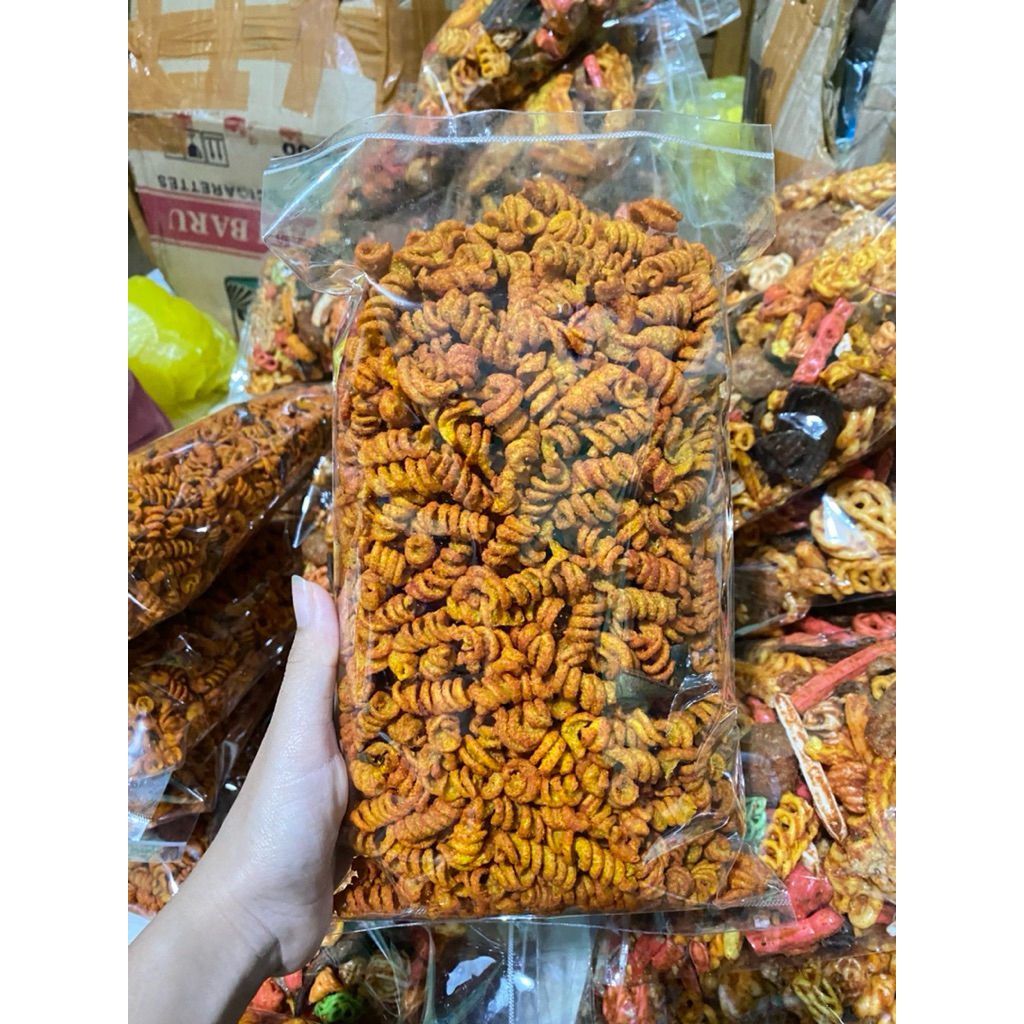 

Makaroni Spiral pedas daun jeruk 500gr
