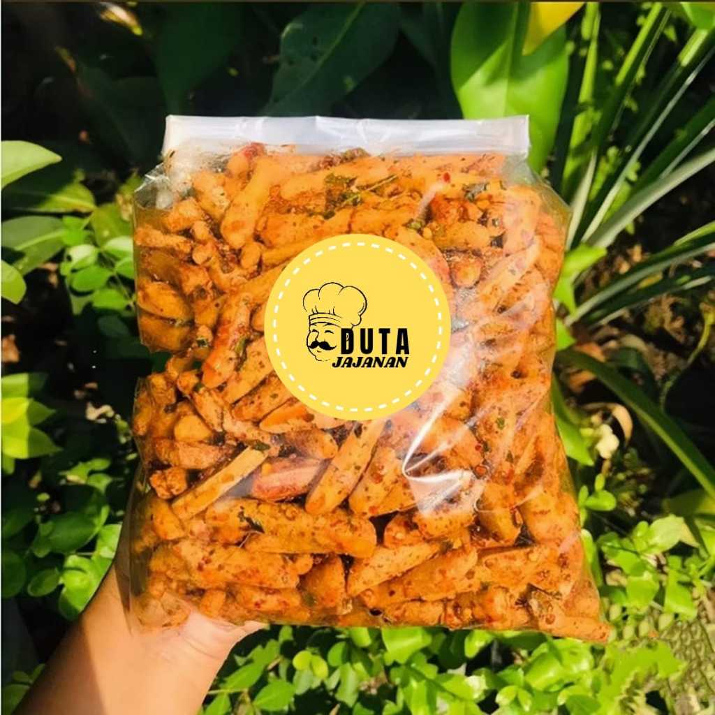 

Basreng Pedas Daun Jeruk viral 1kg Bumbu Melimpah Extra Pedas Daun Jeruk