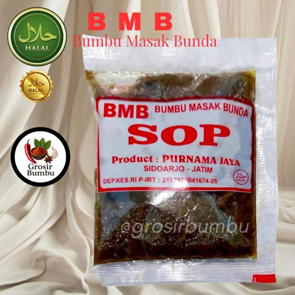 

BMB / Bumbu SOP / Bumbu Masak Bunda / Bumbu Masak Instan
