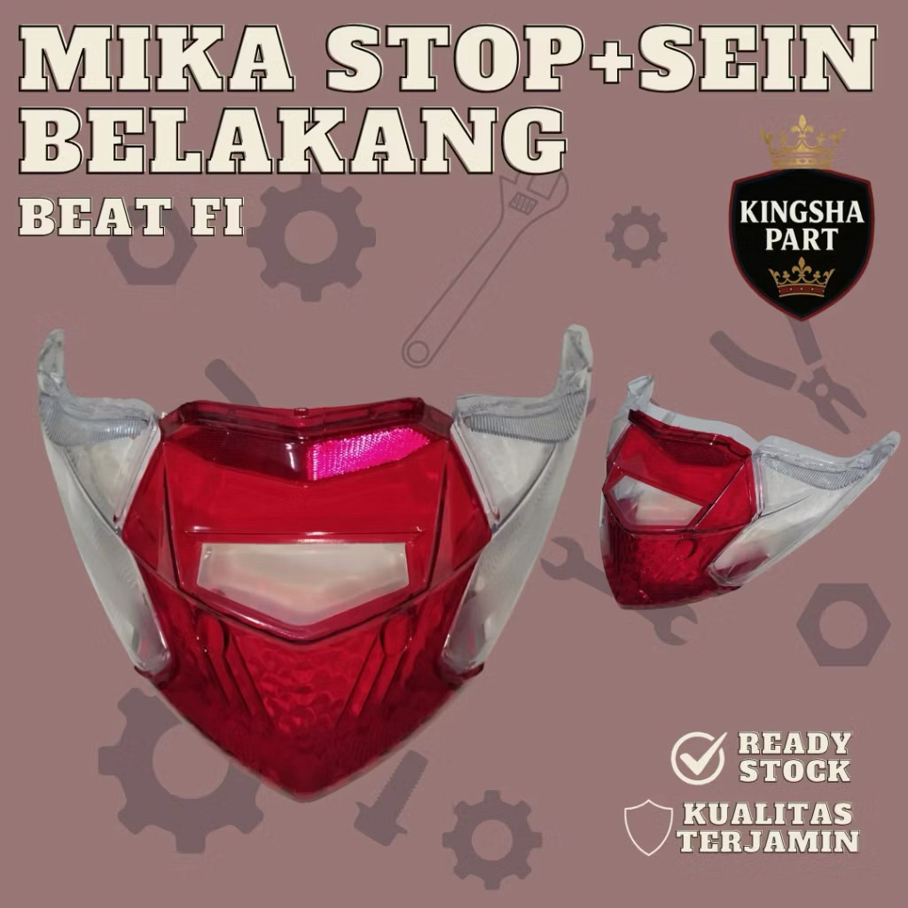 Mika stoplamp lampu belakang honda beat fi mika kaca lampu belakang honda beat fi