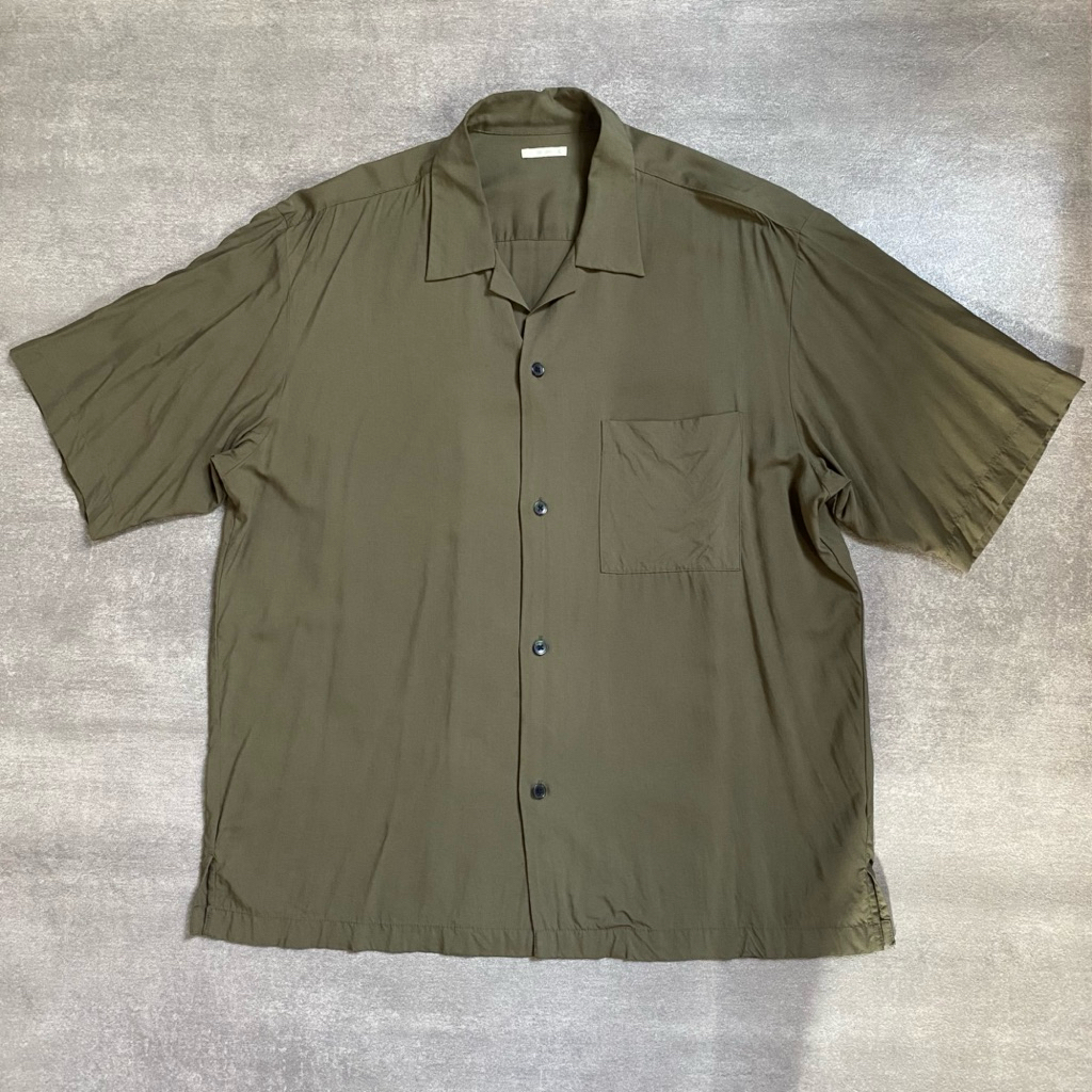 Open Collar Shirt Uniqlo GU Second Vintage Rare Item