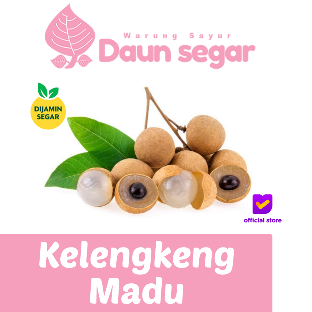 

Kelengkeng Madu Super Manis 1kg Daging Tebal, Harum, & Juicy - Daun Segar