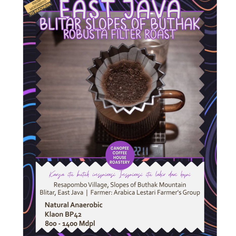 

Robusta Filter Roast "Gunung Buthak Natural Anaerobic" - Roastbeans Single Origin Coffee