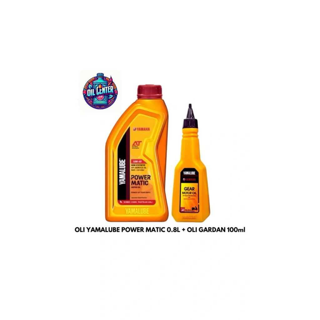 [OCA] Paket Oli Yamalube Power Matic 800ml 10W-40 + Oli Gardan 100ml Yamaha Oil Motorcycle