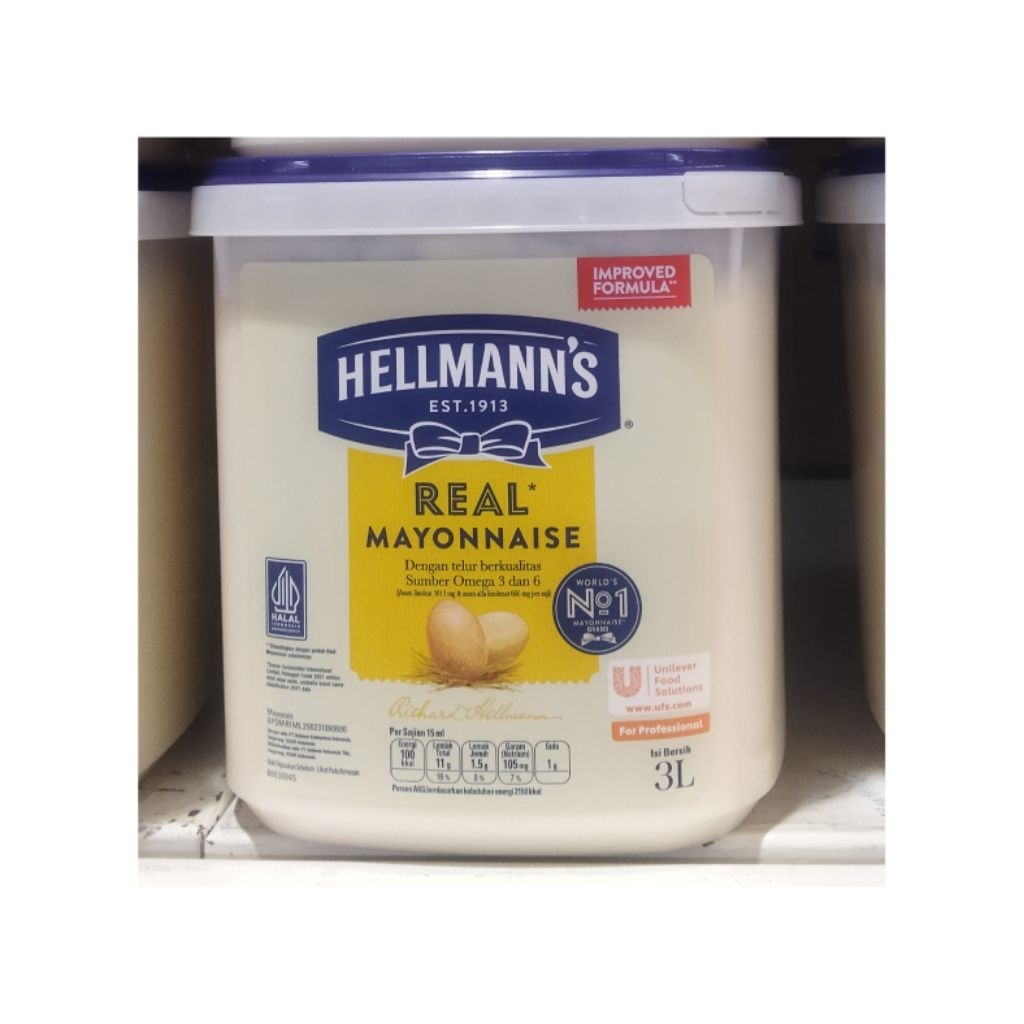 

HELLMANN'S REAL MAYONNAISE 3 LITER