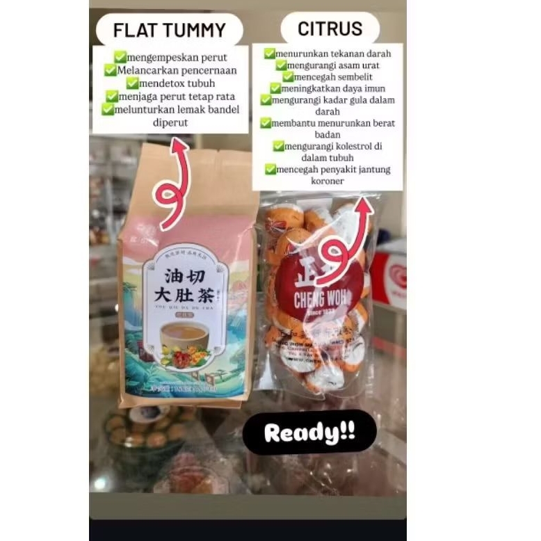 

FLAT TUMMY & CITRUS 1 PAKET TEH /MENDETOX
