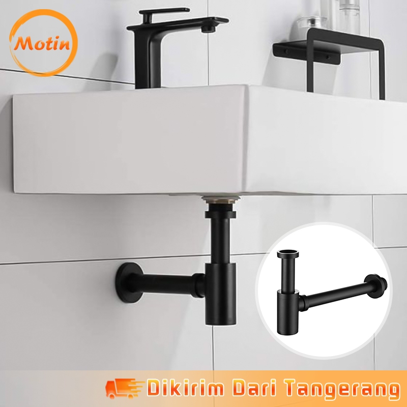 1/4 Inch Sifon Wastafel Cuci Tangan Saluran Pembuangan Wastafel Cuci Piring