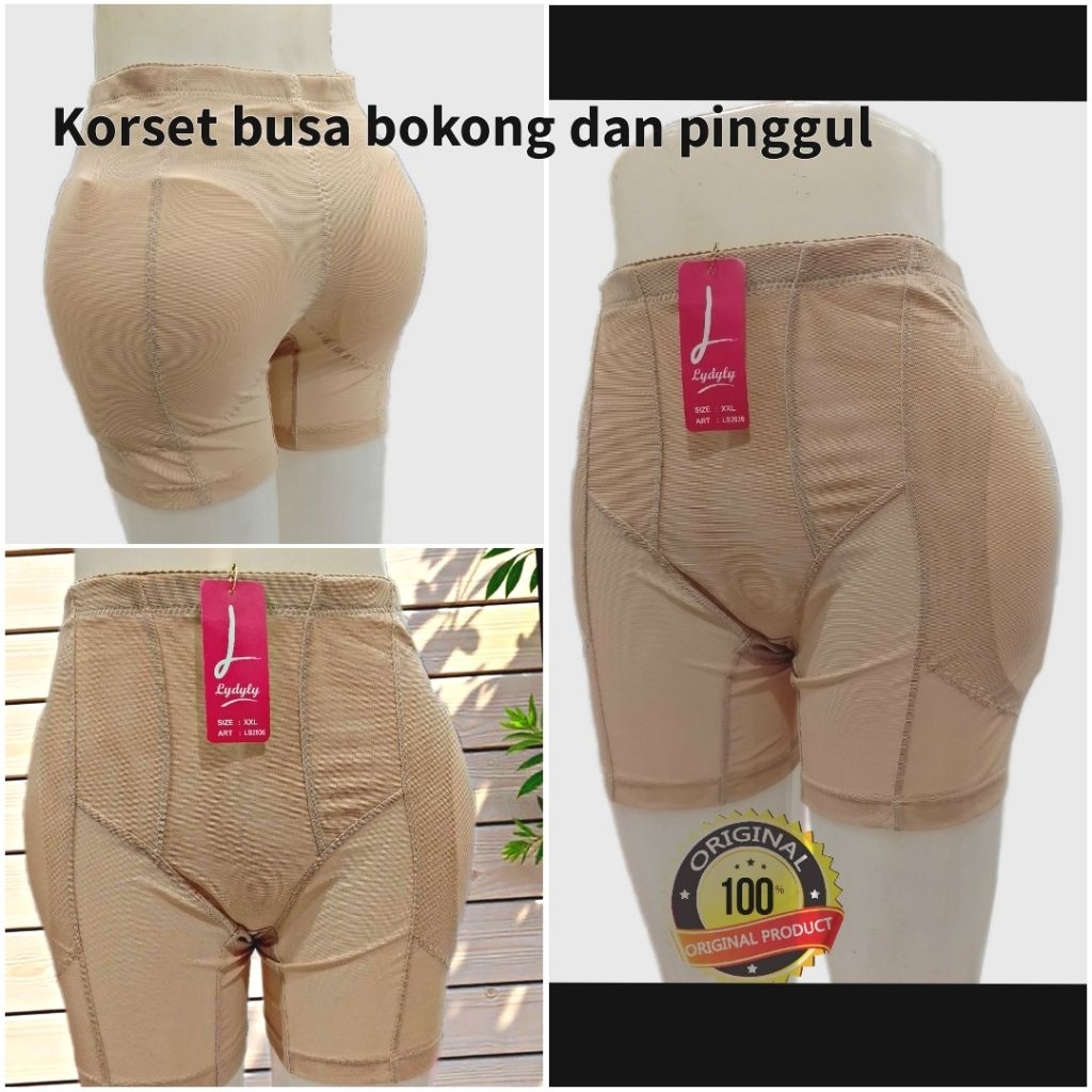 celana dalam wanita busa korset lydyly 2036 busa keliling busa pinggul pemontok bokong Anti tepos