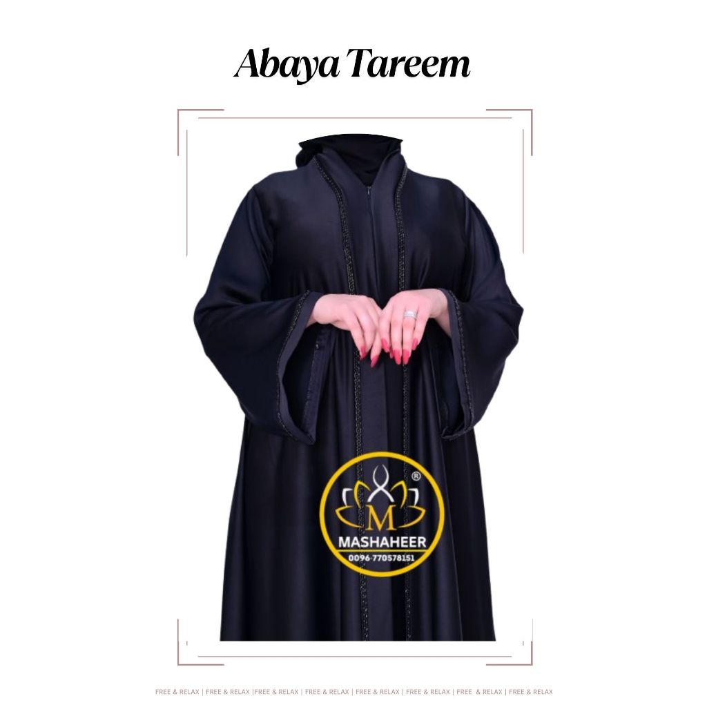[SC] Abaya Tareem Dubai Turki Gamis Elegan Premium Reseleting Balon Payet Hitam Garis Panjang Brand 