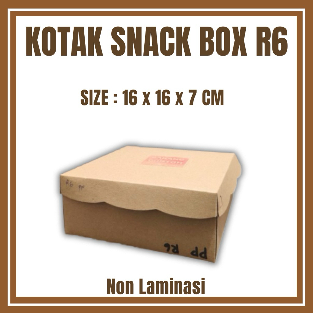 

Kemasan R6 Dus Kotak Kemasan Renda Polos 16 x 16 x 7 Cm Termurah non laminasi