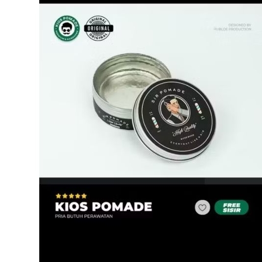 Pomade Minyak Rambut Pria Water Based