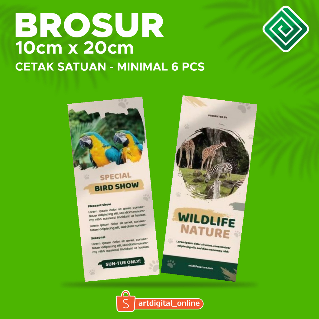 

BROSUR 10x20 CETAK SATUAN 120gsm