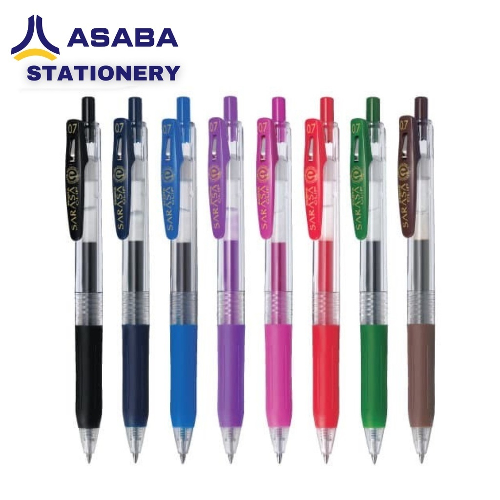 

ZEBRA Sarasa Clip Pulpen Pena 0.7mm Retractable Ballpoint Pen Waterproof Alat Tulis