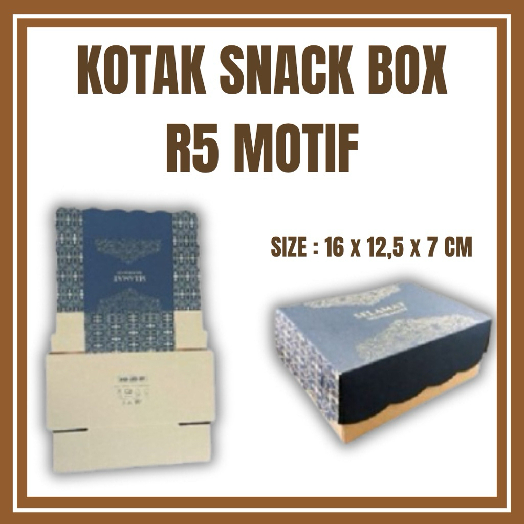 

Obralll Dus snack box R5 motif batik biru melayu Cantik Uk 16 x 12,5 x 7 cm Termurah