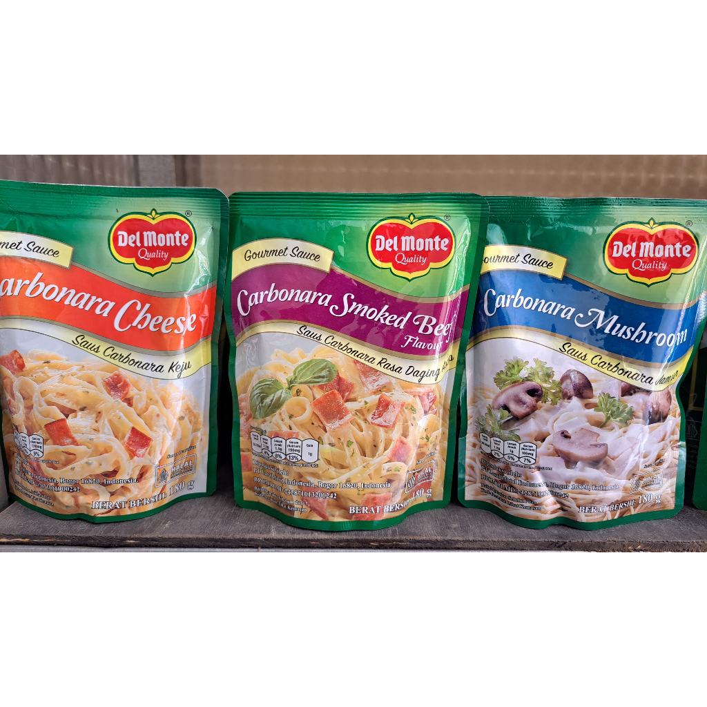 

Del Monte Saus Carbonara 180 gram