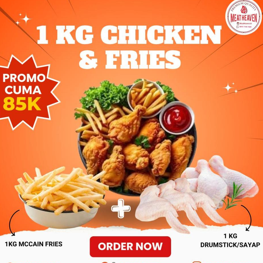

PROMO 1kg Ayam & 1kg FRIES
