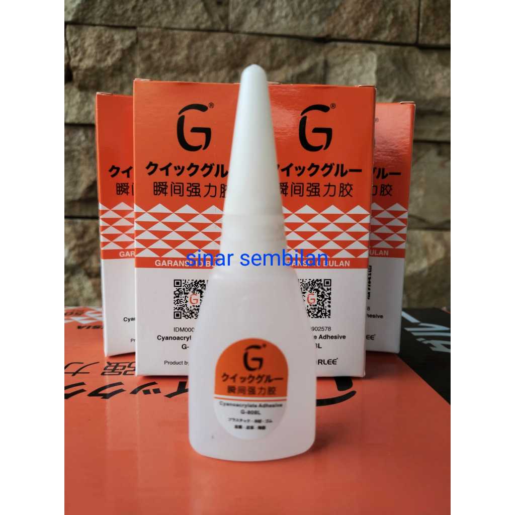 

GROSIR TERMURAH Lem G Korea Kualitas Super / Perekat Super Glue Cair / Lem G / lem g barcode original asli ( 1box isi 50 harga lebih murah )