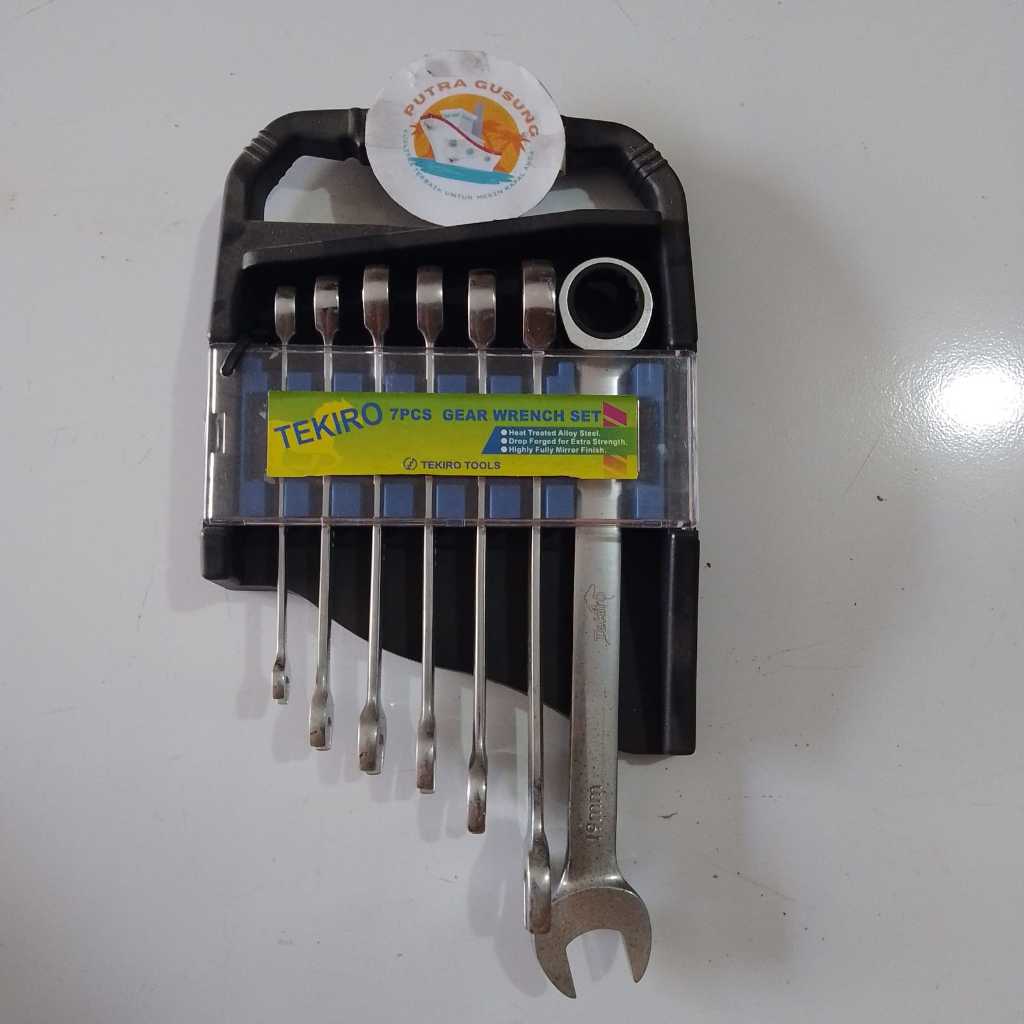Tekiro Gear Wrench Set/Kunci Ring Pas Set 7 pcs