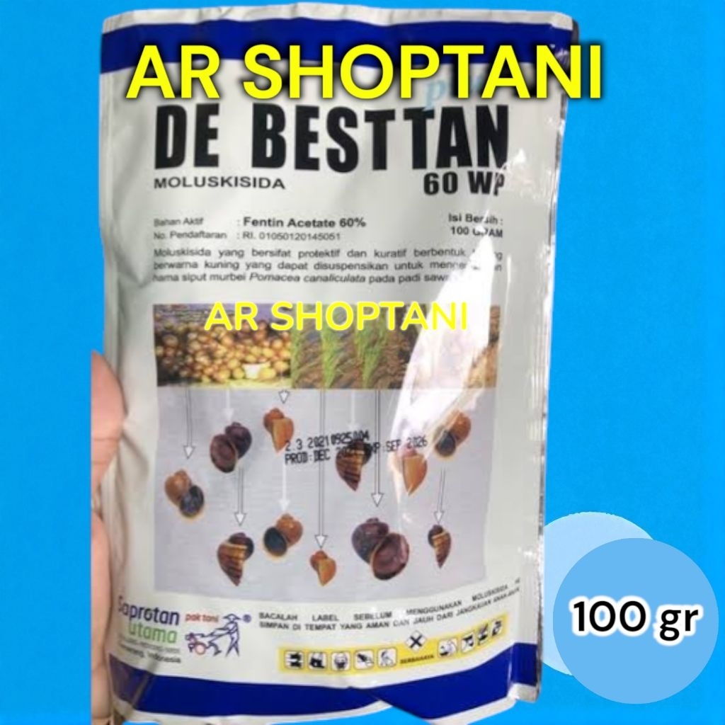 Moluskisida DE BESTTAN 60wp 100gr - Obat Keong Sawah