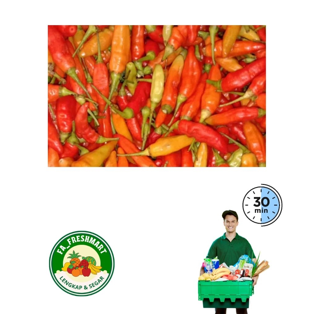 

cabe rawit merah 100gr