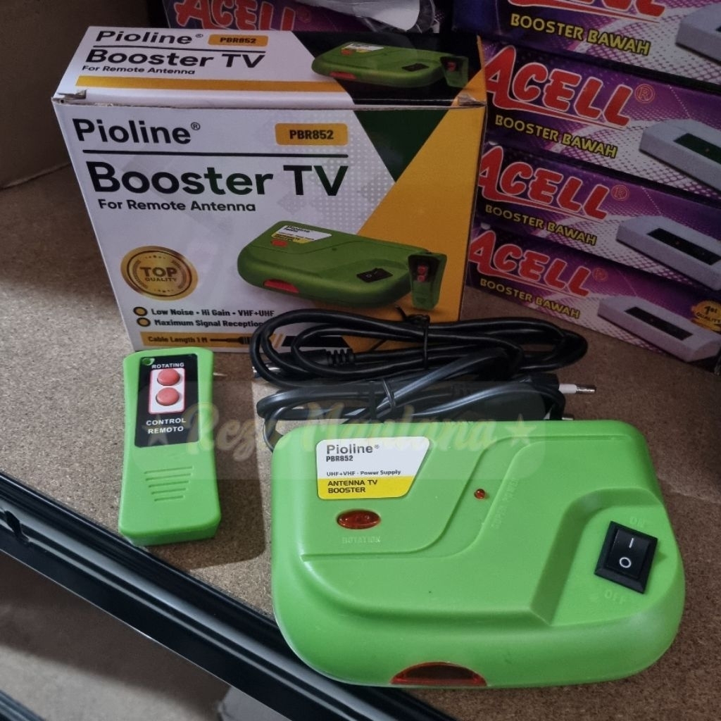 Booster bawah Antena TV Remot UHF Pioline